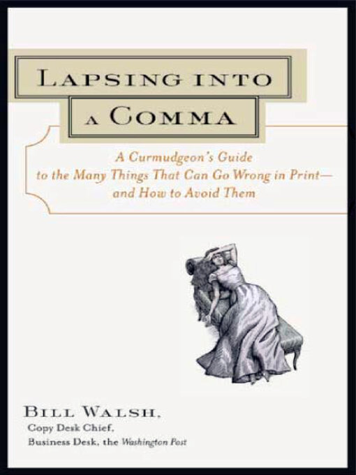 Cover image for Lapsing Into a Comma